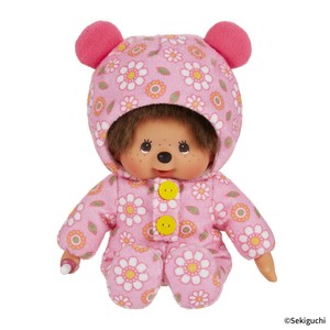 Sekiguchi Doll/Anime Character Plushie/Doll Monchhichi Pink Pudding Rompers