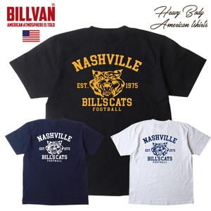 BILLVAN WILD CATS アメリカンカレッジ スタンダード ヘビーTシャツ