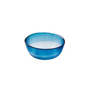 《日本製》すみだ-3　藍【ガラス鉢】【素麺】【そば】【盛皿】【オードブル】【サラダ】【ハンドメイド】