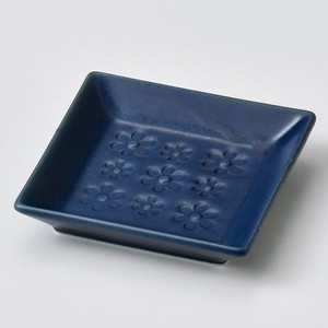 Mino ware Small Plate Stamp M Made in Japan