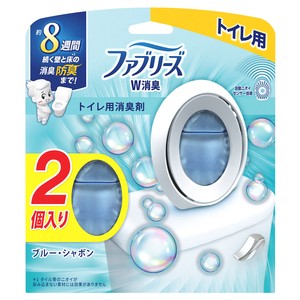 ファブリーズ 消臭芳香剤 W消臭 トイレ用 ブルー・シャボン 6.3ml×2個