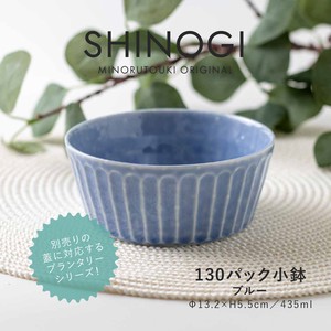 Mino ware Main Dish Bowl Plant Blue Made in Japan