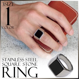 Stainless-Steel-Based Ring sliver Stainless Steel black Men's Simple 2023 New