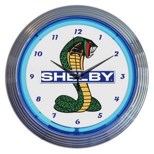 NEON CLOCK SINGLE【SHELBY】ネオン 時計 アメリカン雑貨