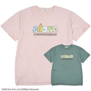 Kids' Short Sleeve T-shirt Sumikkogurashi San-x Character T-Shirt Tops Printed