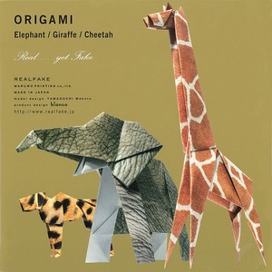 Education/Craft Origami Elephant Giraffe Made in Japan