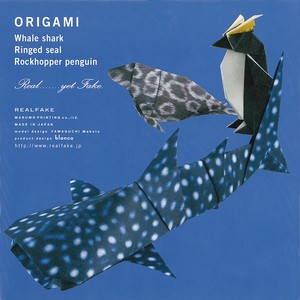 【折り紙】オーシャン イワトビペンギン ワモンアザラシ ジンベエザメ 日本製