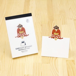 Memo Pad Diecut Stand Kimono Message Card Message Pad Made in Japan
