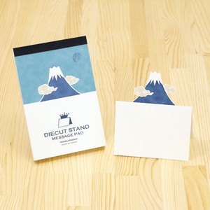Memo Pad Diecut Stand Message Card Message Pad Mt.Fuji Made in Japan