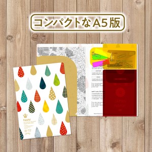 File Plastic Sleeve A5 Droplets Made in Japan