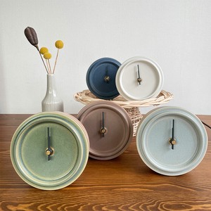 Mino ware Table Clock Mini Pottery Made in Japan