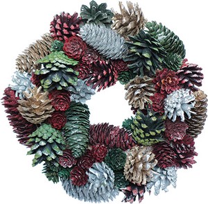 [2023クリスマス]彩か｜SAIKA  Wreath 4color pinecorn S