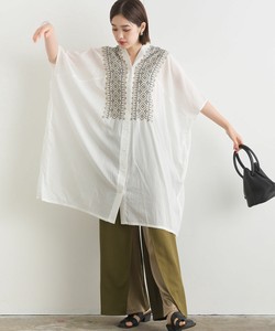 Casual Dress Cotton Voile Embroidered