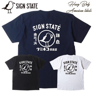 SIGN STATE ウミネコ倶楽部 ヘビーTシャツ サインステート アメカジ
