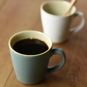 益子焼 マグカップ ペアセット ミント色ペア 【日本製】つかもと窯/伝統/無地/カフェ/コーヒー
