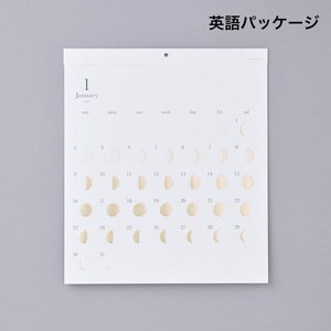 壁掛けカレンダー2024年版 Moon Calendar GOLD ミチルKira 海外版パッケージ 日本製  2023秋冬新作