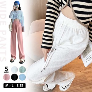 Full-Length Pant High-Waisted Bottoms Waist Long Summer Wide Spring Ladies'