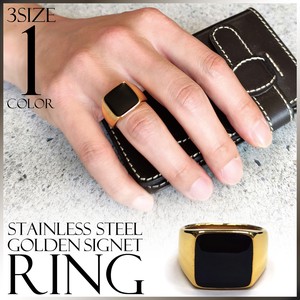 Stainless-Steel-Based Ring Stainless Steel black Men's Simple 2023 New