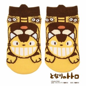 福助 【予約販売】キッズ靴下 となりのトトロ／猫バスなりきり オレンジ（13〜19cm）