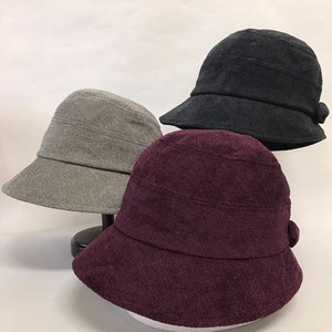 【秋冬帽子】秋冬婦人帽子　クロッシェ　後ろリボン　レディース帽子