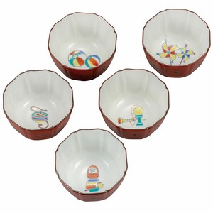 Kutani ware Side Dish Bowl Small Assortment 3-go