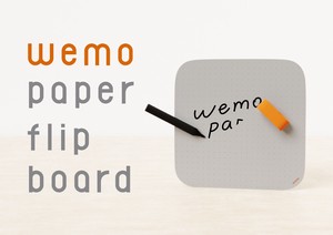 wemo ペーパーフリップボード　ホワイトボード　web会議　オンライン会議