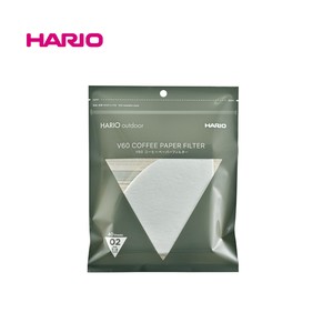 2023新作『HARIO』02用　V60用ペーパーフィルター02W チャック付 40枚入 O-VCF-02-40W（ハリオ）