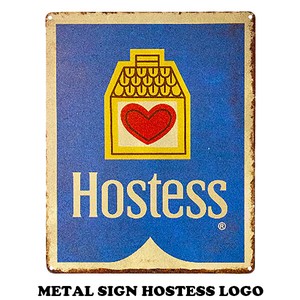 メタルサイン Hostess Logo【ホステス ブリキ看板】