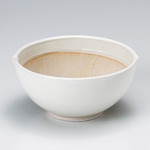 白マット6.5スリ鉢　　【日本製　陶器】