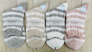 Crew Socks Socks Border Ladies' Switching NEW Made in Japan