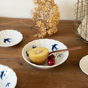 Mino ware Small Plate M Swallows Chirping Western Tableware Made in Japan