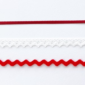 Cotton Ribbon-set Red doll