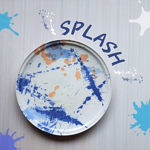 スプラッシュ　リム型7.0皿　【美濃焼　プレート　日本製　和食器　陶器】
