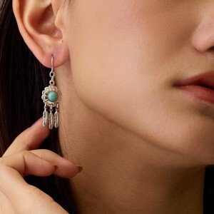 Clip-On Earrings Silver Post Earrings Jewelry Made in Japan