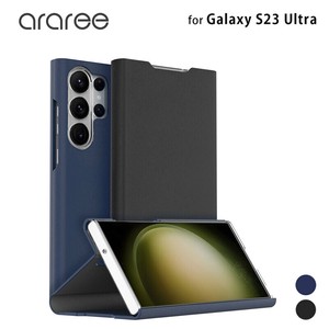 araree Galaxy S23 Ultra 対応 手帳型ケース Bonnet Stand マグネット クロージング  [SAMSUNGの公式認証]