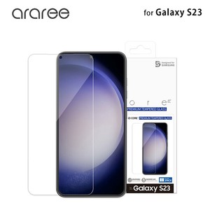araree Galaxy S23 対応 液晶保護ガラスフィルム ID CORE (2枚入り) クリア [SAMSUNGの公式認証]