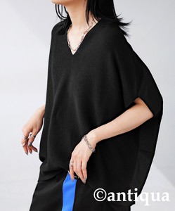 Antiqua Sweater/Knitwear Knitted Plain Color Tops Ladies'