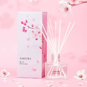 SAKURA Diffuser Cherry Blossoms Reed Diffuser 120mL Made in Japan
