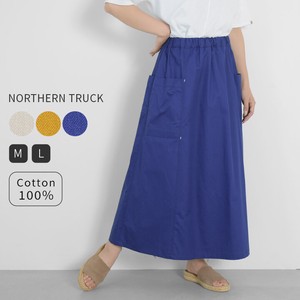 NORTHERN TRUCK ロングスカート スカート ギャザースカート 綿100％ ワークポケット nt-nebs3346