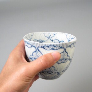【有田焼】花弁紋（青）（赤） フリーカップ 日本製 和 コップ