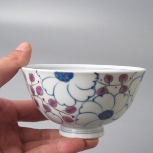 【有田焼】花小路茶付　小　日本製 和食器 茶碗 ご飯茶碗