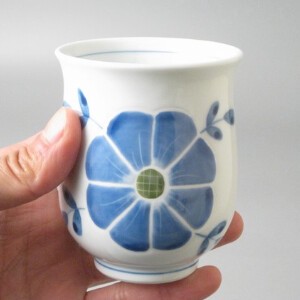 サムシングブルー　コップ（大） 日本製 和食器 手描き コップ