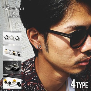 Pierced Earringss Stainless Steel 4-types