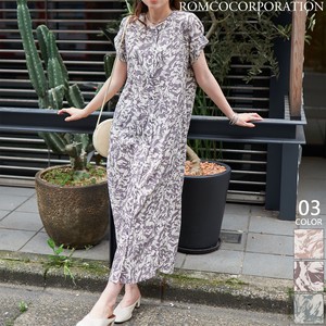 Casual Dress Tuck Sleeves Pudding One-piece Dress 【2023NEWPRODUCT♪】