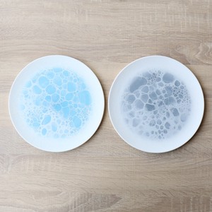 Main Plate Series Gray Blue Arita ware M Made in Japan