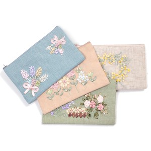 Pouch Ribbon Embroidered