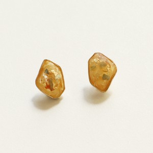 Pierced Earrings Titanium Post Resin 4-colors Made in Japan