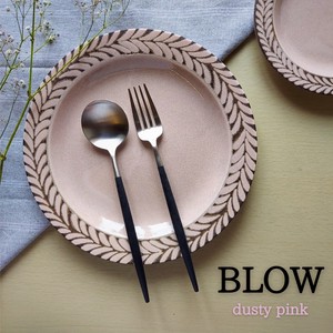 Mino ware Main Plate Pink Western Tableware