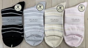 Crew Socks Border Ladies' NEW Made in Japan