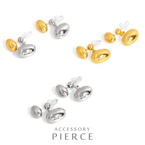 Pierced Earrings Gold Post Gold Mini 2-way